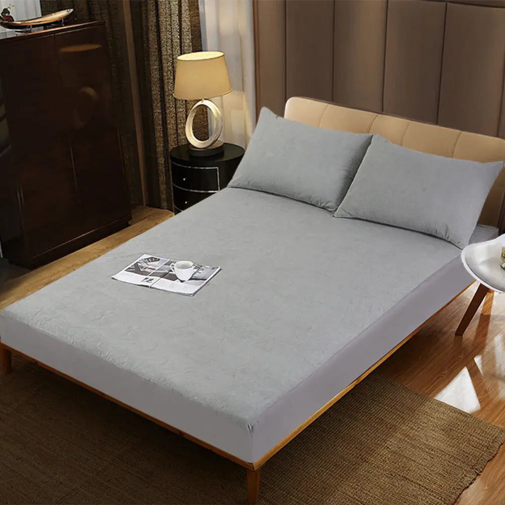 Housse Matelas Coton Intégral SIMOVA Grey-150x200+30cm