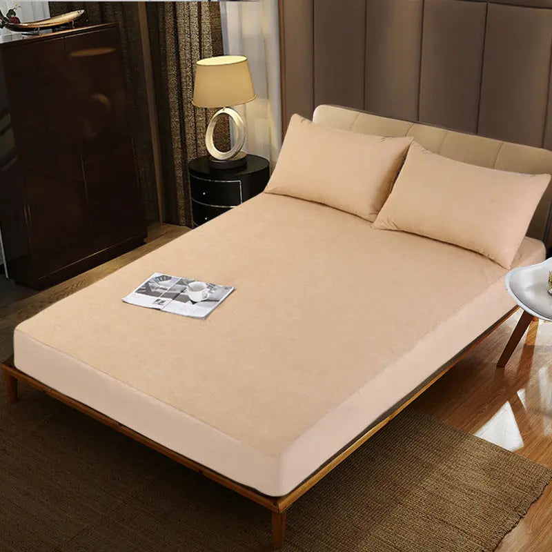 Housse Matelas Coton Intégral SIMOVA Beige-150x200+30cm