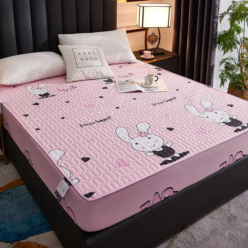 Housse Matelas Coton Quilted AMARI Happy Rabbit-180x200cm