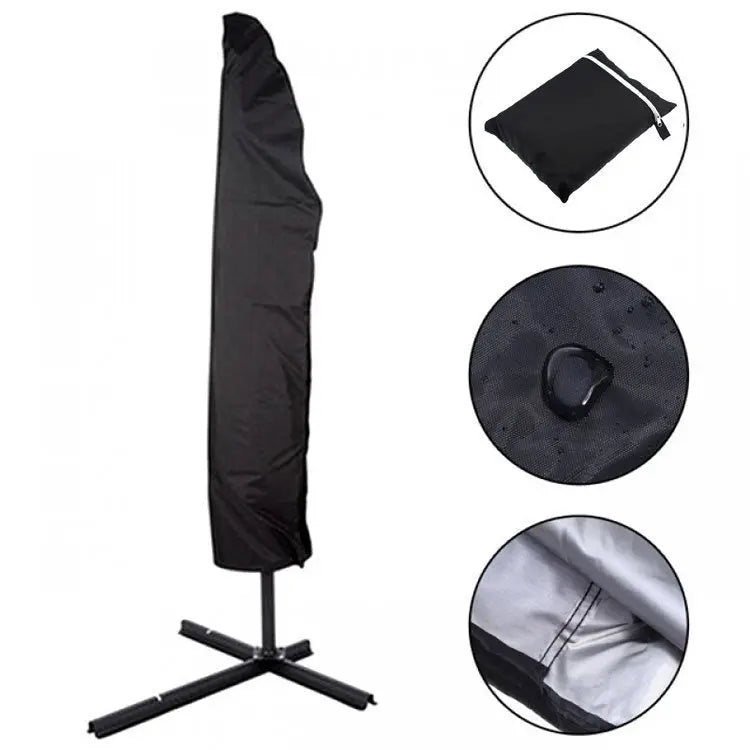 Housse Parasol Déporté Classique **SOLARO** Black banana-280cm