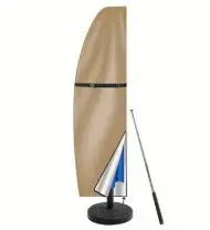 Housse Parasol Déporté Oxford SOLARO 205x 48cm-Khaki 210D
