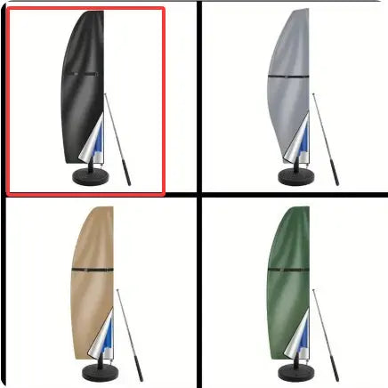 Housse Parasol Déporté Oxford SOLARO 280x 46cm-Black 210D