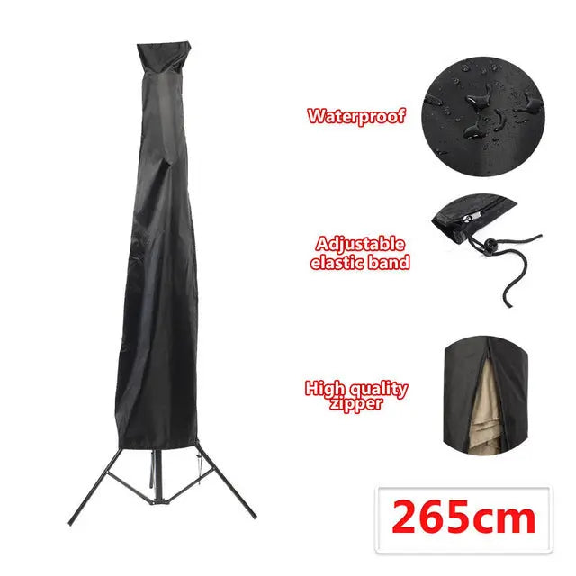 Housse Parasol Déporté Oxford SUNGARD Black-265CM 50X70X40CM