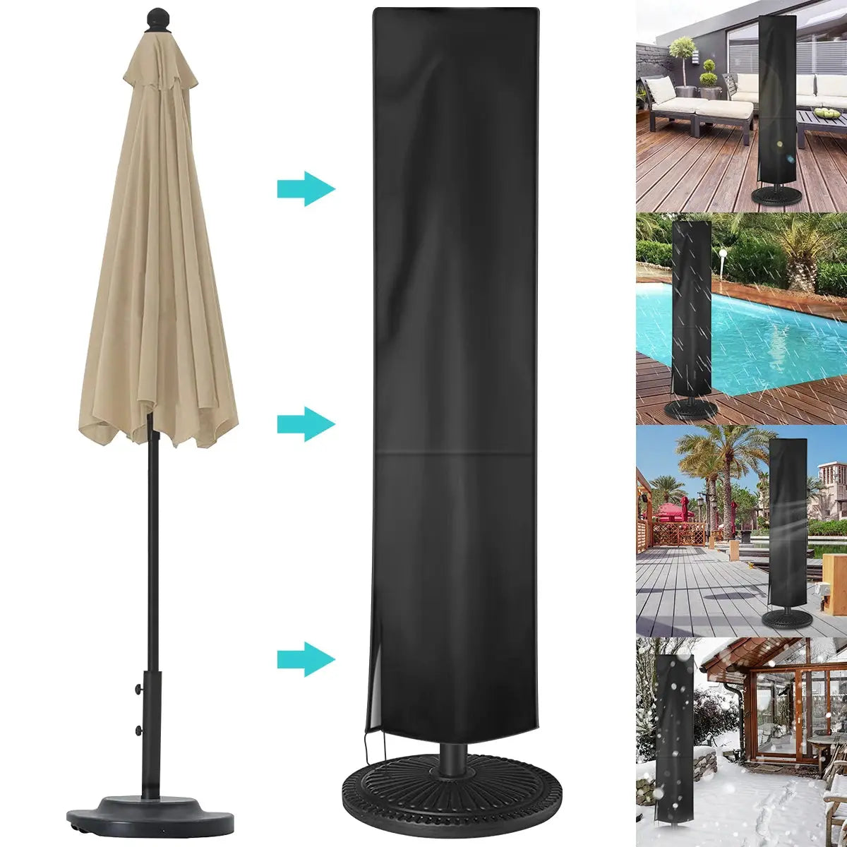 Housse Parasol Imperméable Oxford ELVIRA Housse de France
