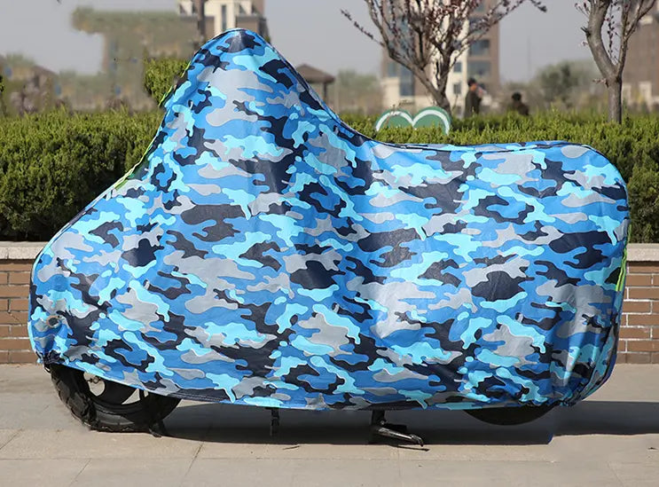 Housse Pour Moto Nylon **PROTECTA** Camouflage blue-S