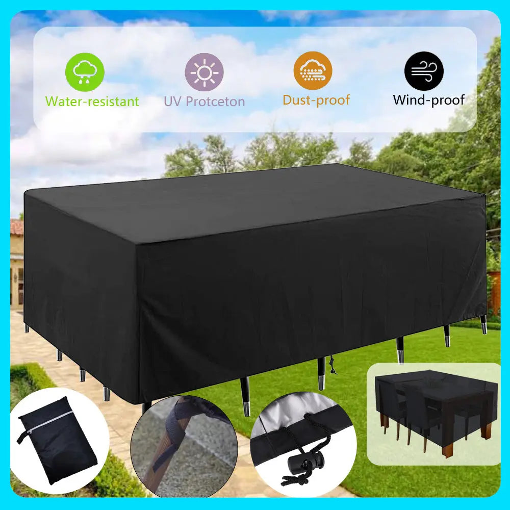 Housse Pour Table Jardin Imperméable *SOLERO* 135x135x11CM