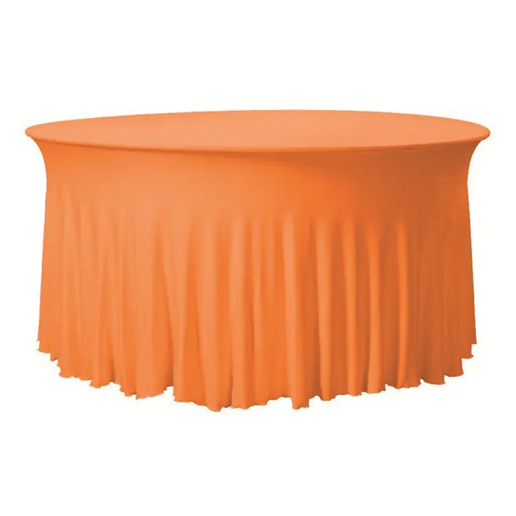 Housse Pour Table Ronde Élastique TWILIO Orange-150x75CM