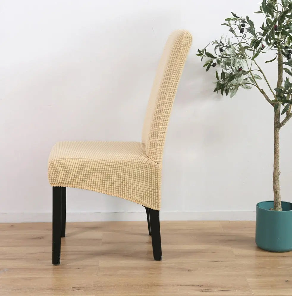 Housse Protection Chaise Extensible LUMERA Beige