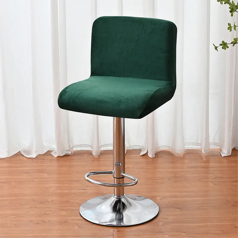 Housse Protection Chaise Velours SILFOX Dark Green-1pcs