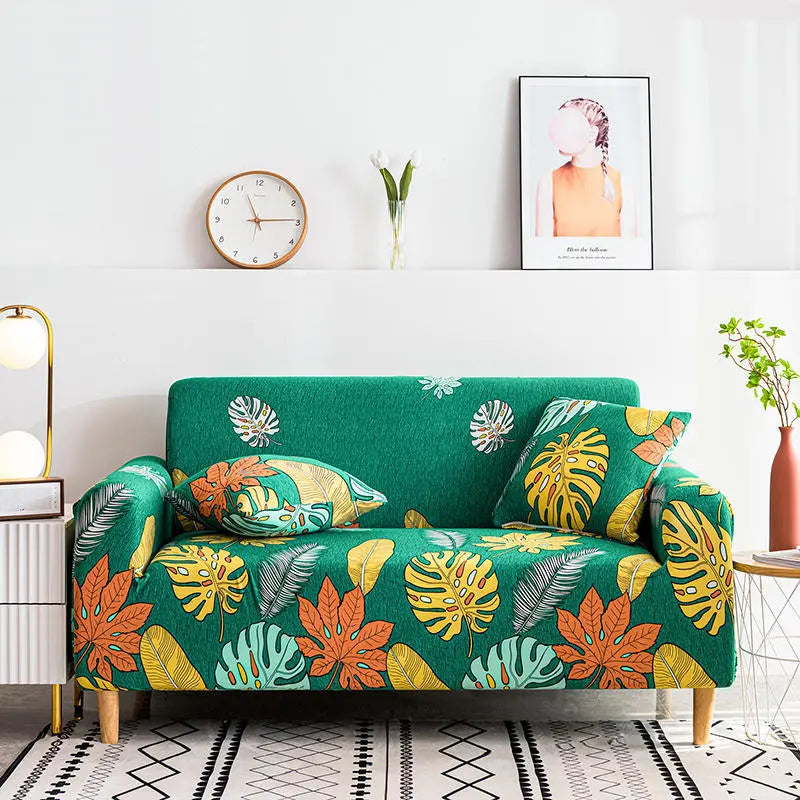 Housse Soderhamn Extensible PYRILLA Green-Double 145to185cm