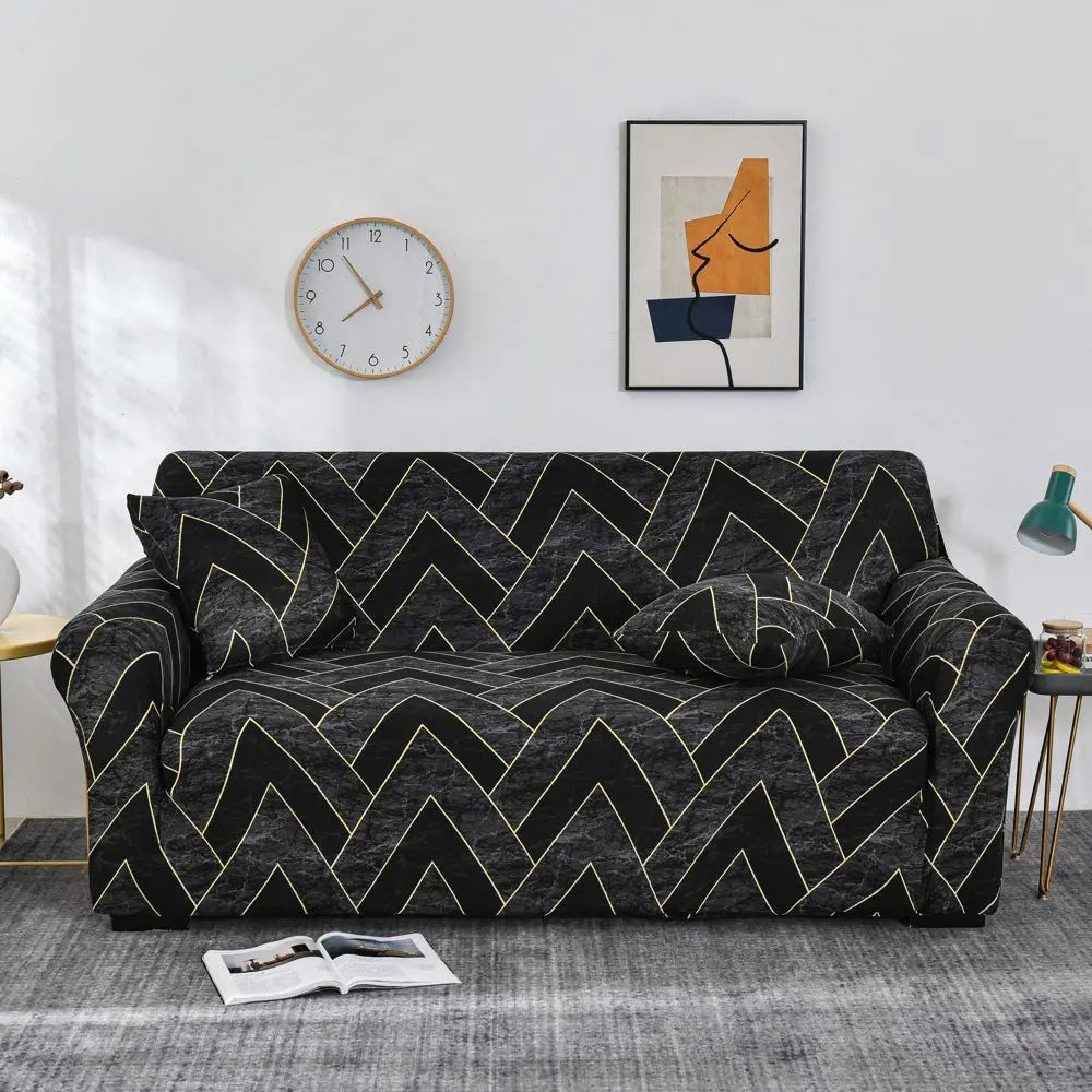 Housse Soderhamn Géométrique ASTRA Gold Thread Grid-Three person 190to230cm