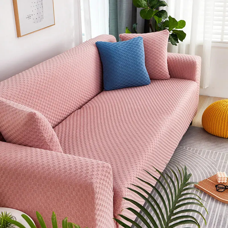 Housse Soderhamn Polyester Moderne VELINA Pink plaid-Four person size