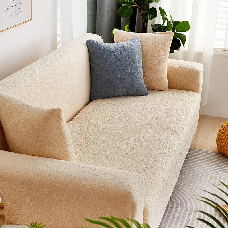 Housse Soderhamn Polyester Moderne VELINA European flower beige-Four person size