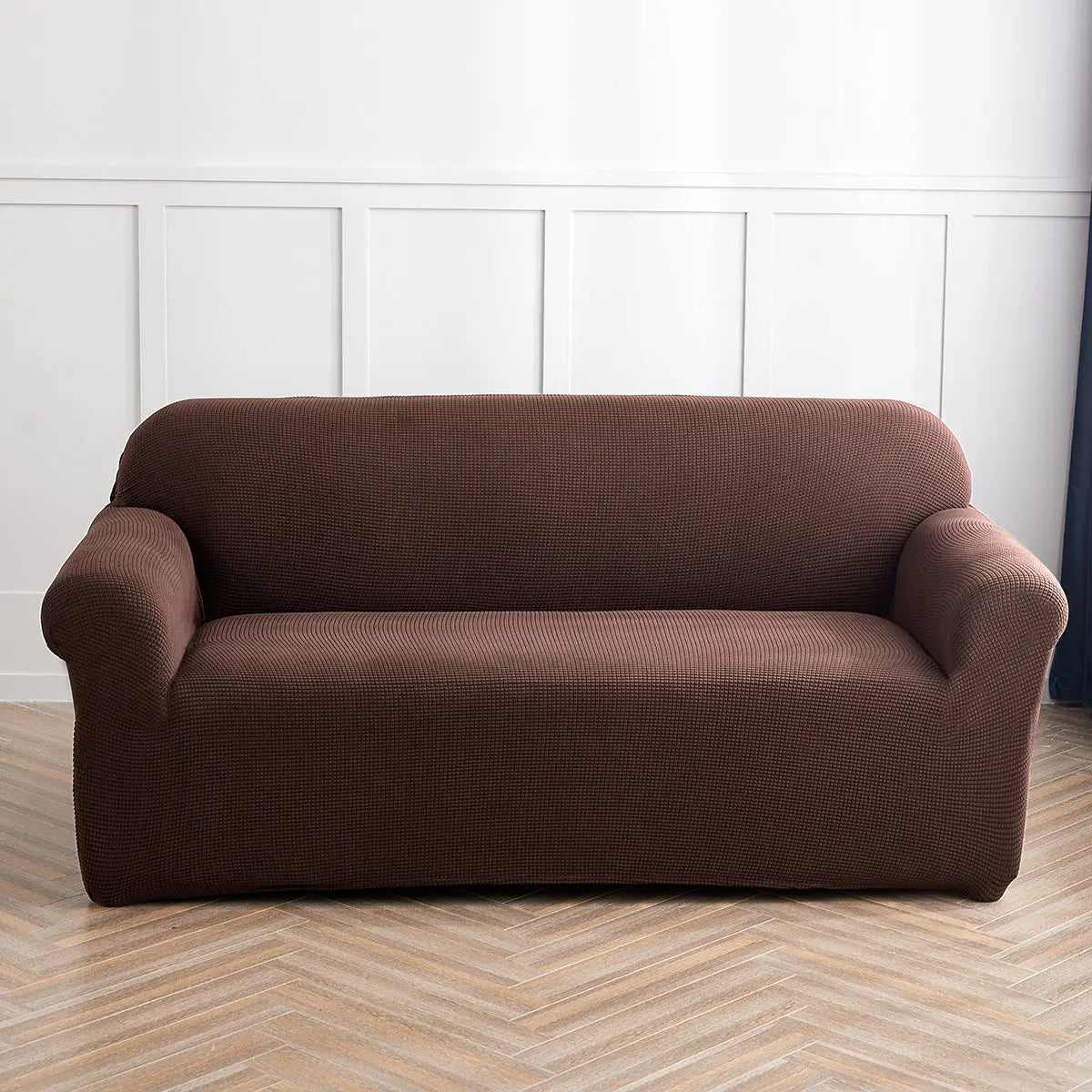 Housse Soderhamn Velours Extensible CORVELIA Dark Coffee Color-90To140CM