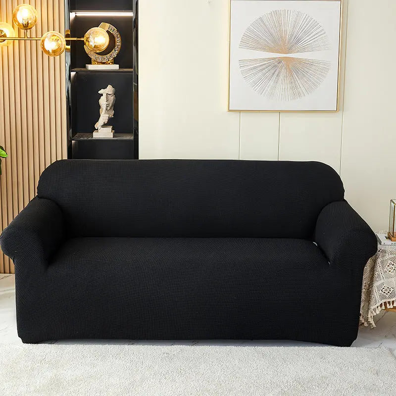Housse Soderhamn Velours Extensible CORVELIA Black-235To290CM