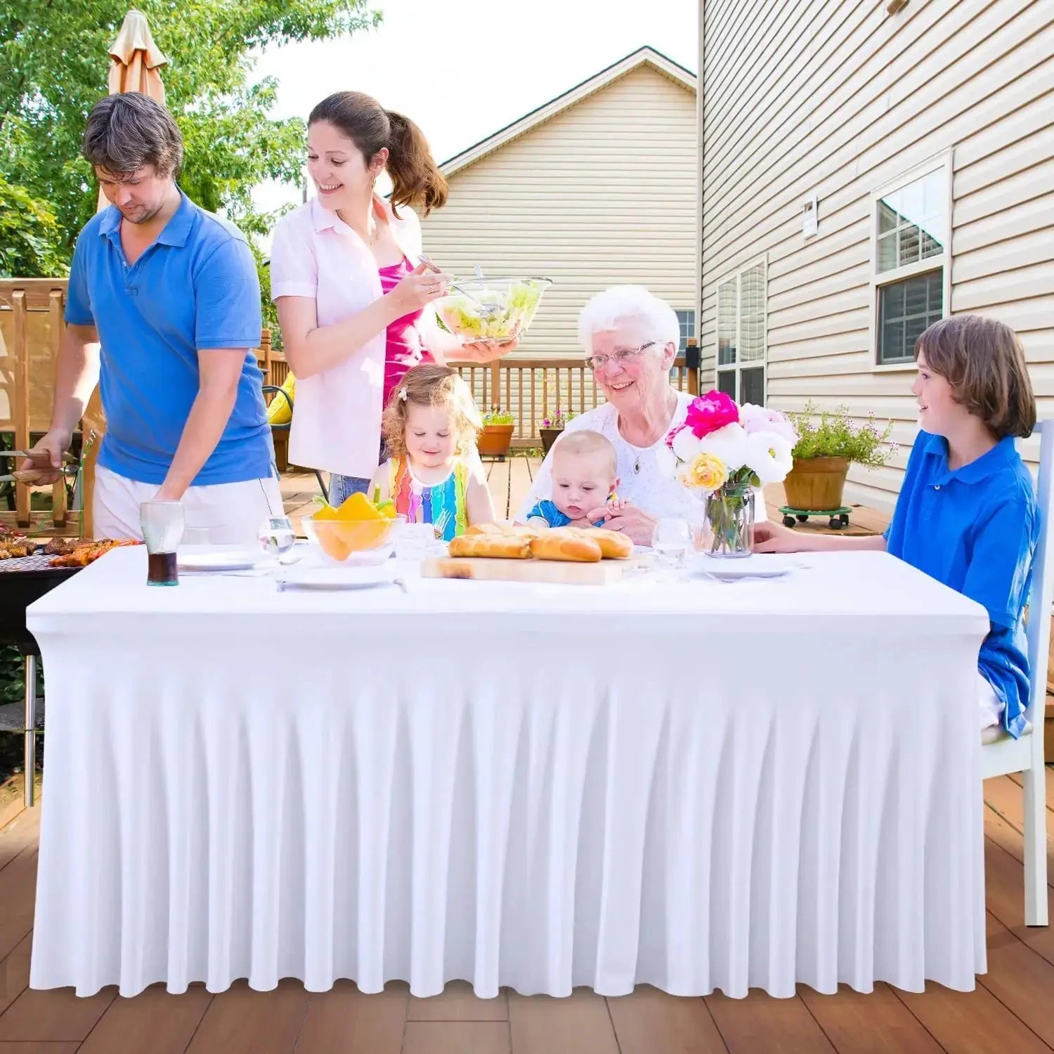 Housse Table Mange Debout Spandex Résistante FESTINA Housse de France