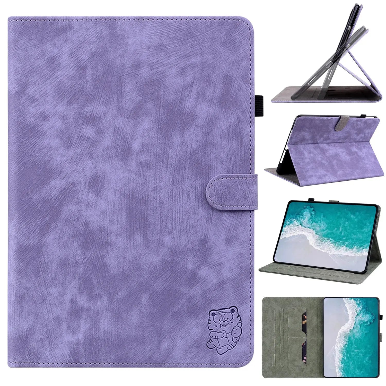 Housse Tablette Cuir Affiné PROTEVA Purple-iPad mini 2021 MINI 6