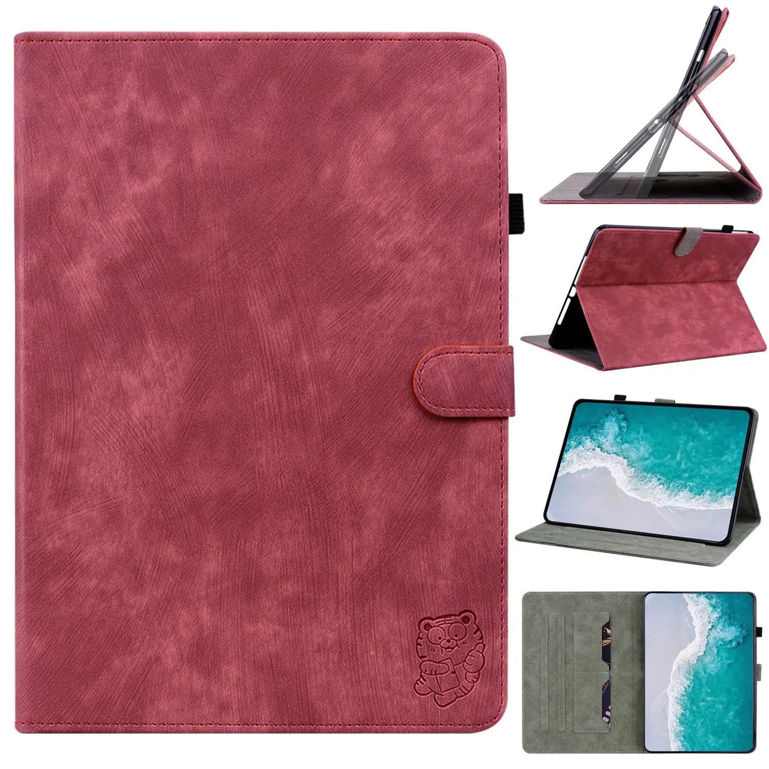Housse Tablette Cuir Affiné PROTEVA Red-iPad Air 13