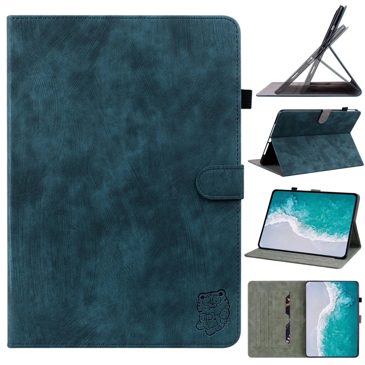 Housse Tablette Cuir Affiné PROTEVA Dark Blue-ipad 5or6