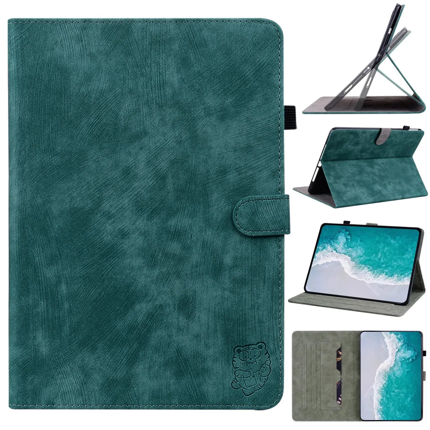 Housse Tablette Cuir Affiné PROTEVA Dark Green-iPad mini 2021 MINI 6