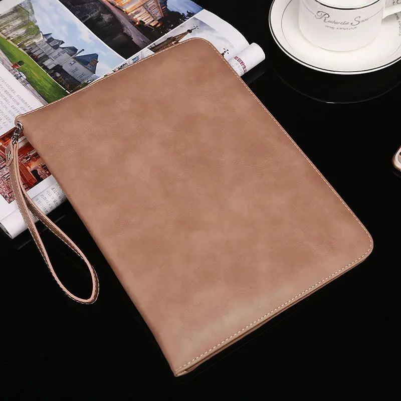 Housse Tablette Imitation Cuir SOMELIA Apricot-New iPad