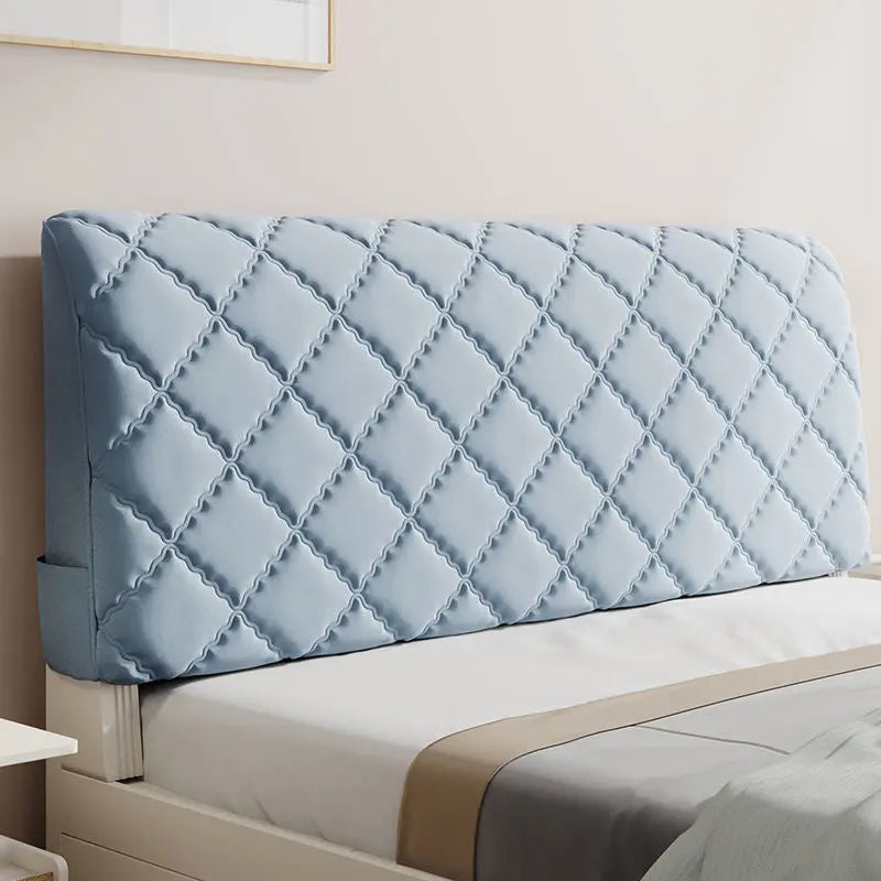 Housse Tête de Lit Coton Moderne **VELARO** Haze Blue A single side-1.9M