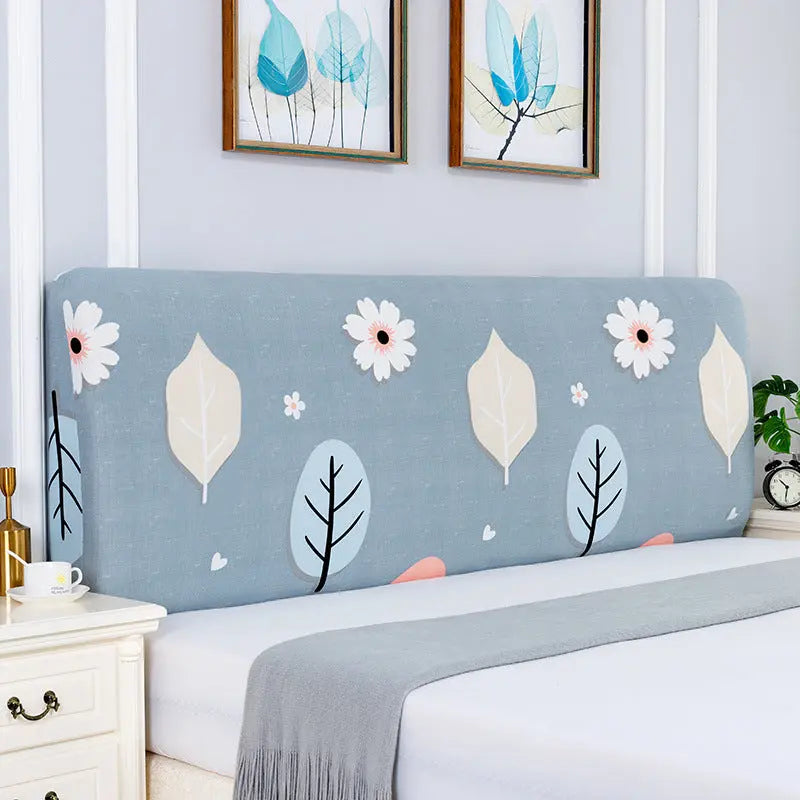 Housse Tête de Lit Polyester SILENTO Large Leaves-220to240cm