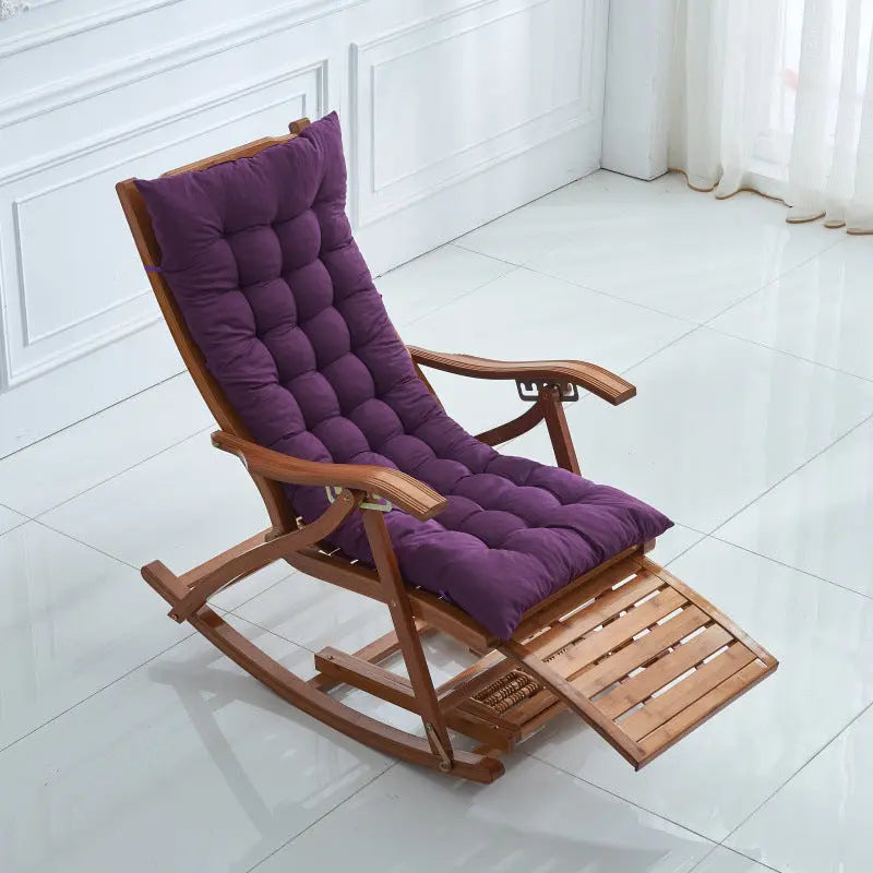 Housse Transat Polyester Universelle REVINA Purple 125X48X8-Thickened Cotton Cushion