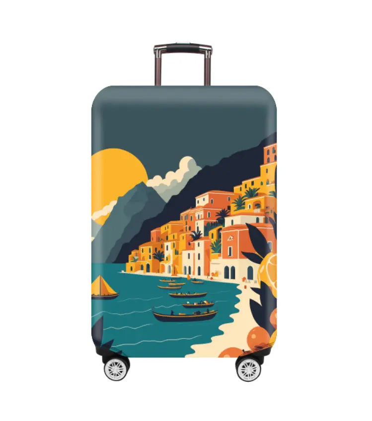 Housse Valise Élastique Résistante ASLAN Romantic City-L