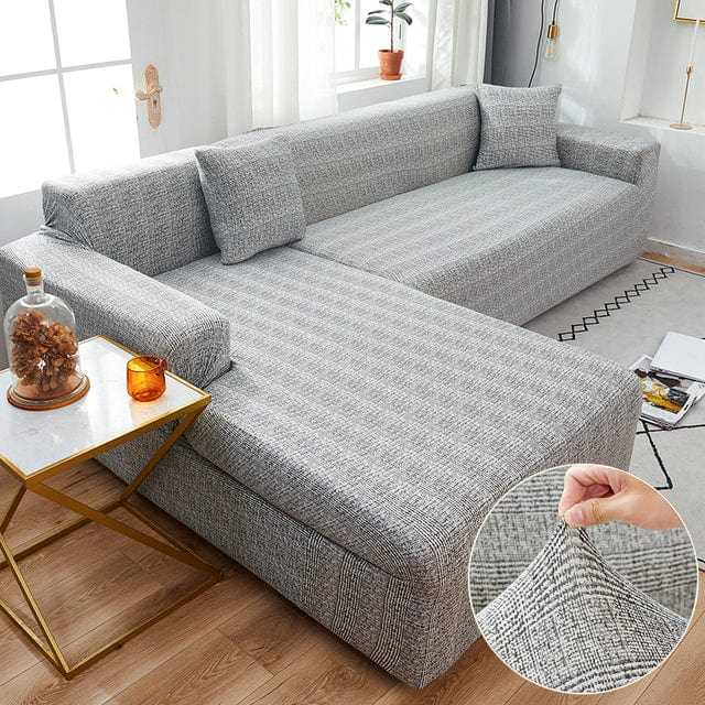 Housse canapé d'angle NEOONA, couverture intégrale pour mobilier Housse De France