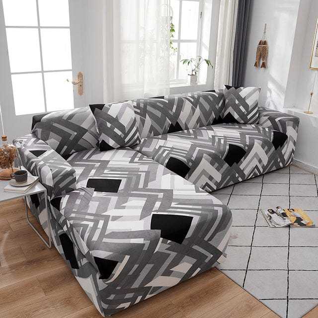 Housse canapé d'angle NEOONA, couverture intégrale pour mobilier Housse De France