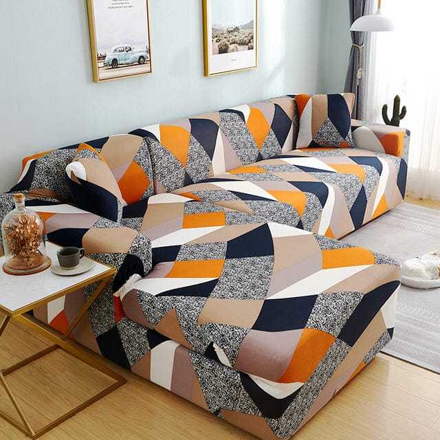 Housse canapé d'angle NEOONA, couverture intégrale pour mobilier Housse De France
