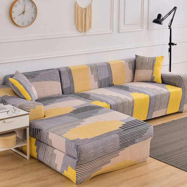 Housse canapé d'angle NEOONA, couverture intégrale pour mobilier Housse De France