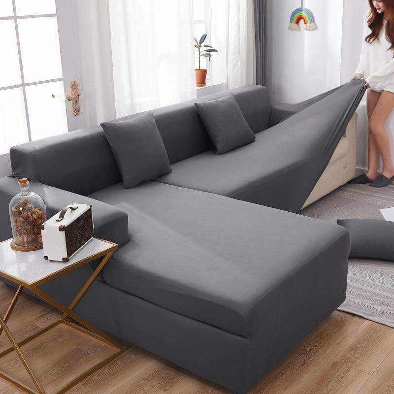 Housse canapé d'angle élastique LYCRA - Housse De France
