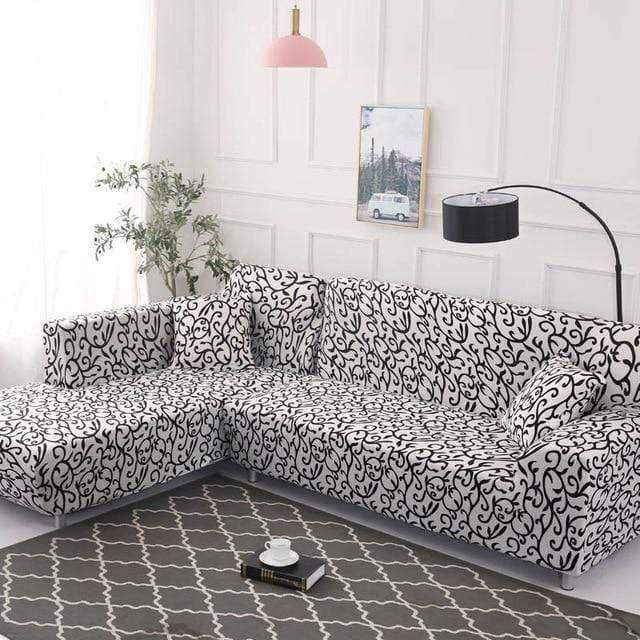 Housse canapé d'angle extensible et résistante SCORNER - Housse De France