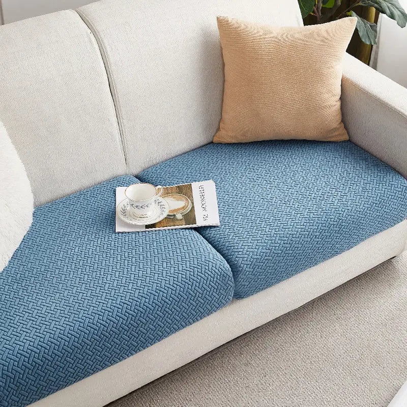 Housse Assise Canapé Extensible BRIVINE Blue-Plus L