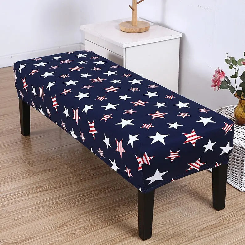 Housse de Banquette Élastique HEXO Dark Blue-125 × 4 × 30cm