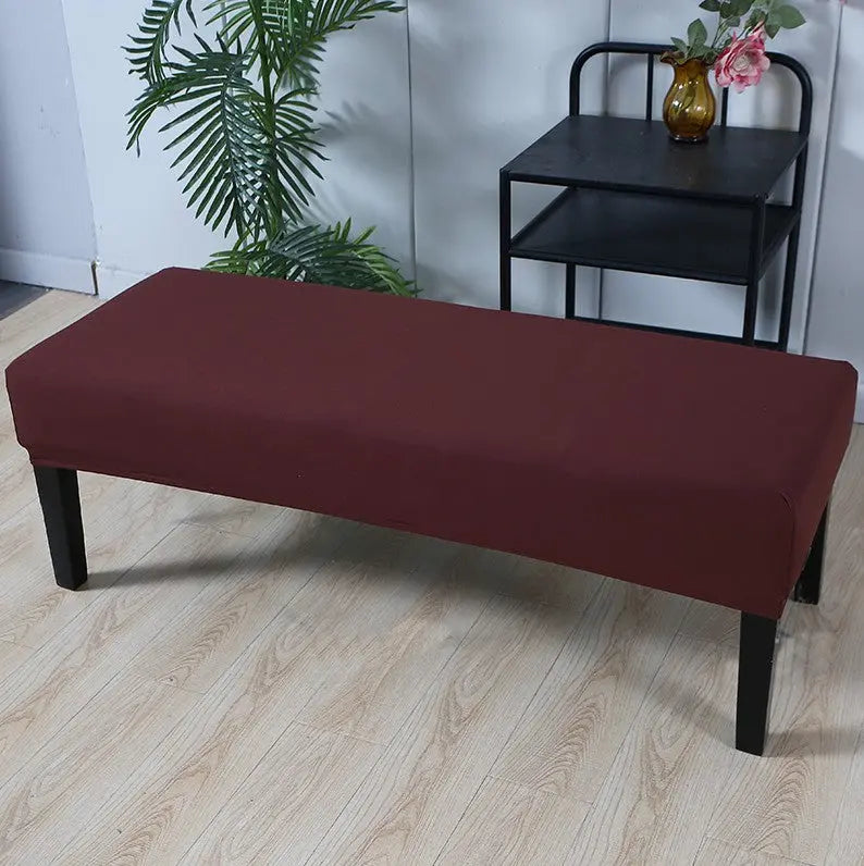 Housse de Banquette Élastique HEXO Coffee-155 × 45 × 30cm