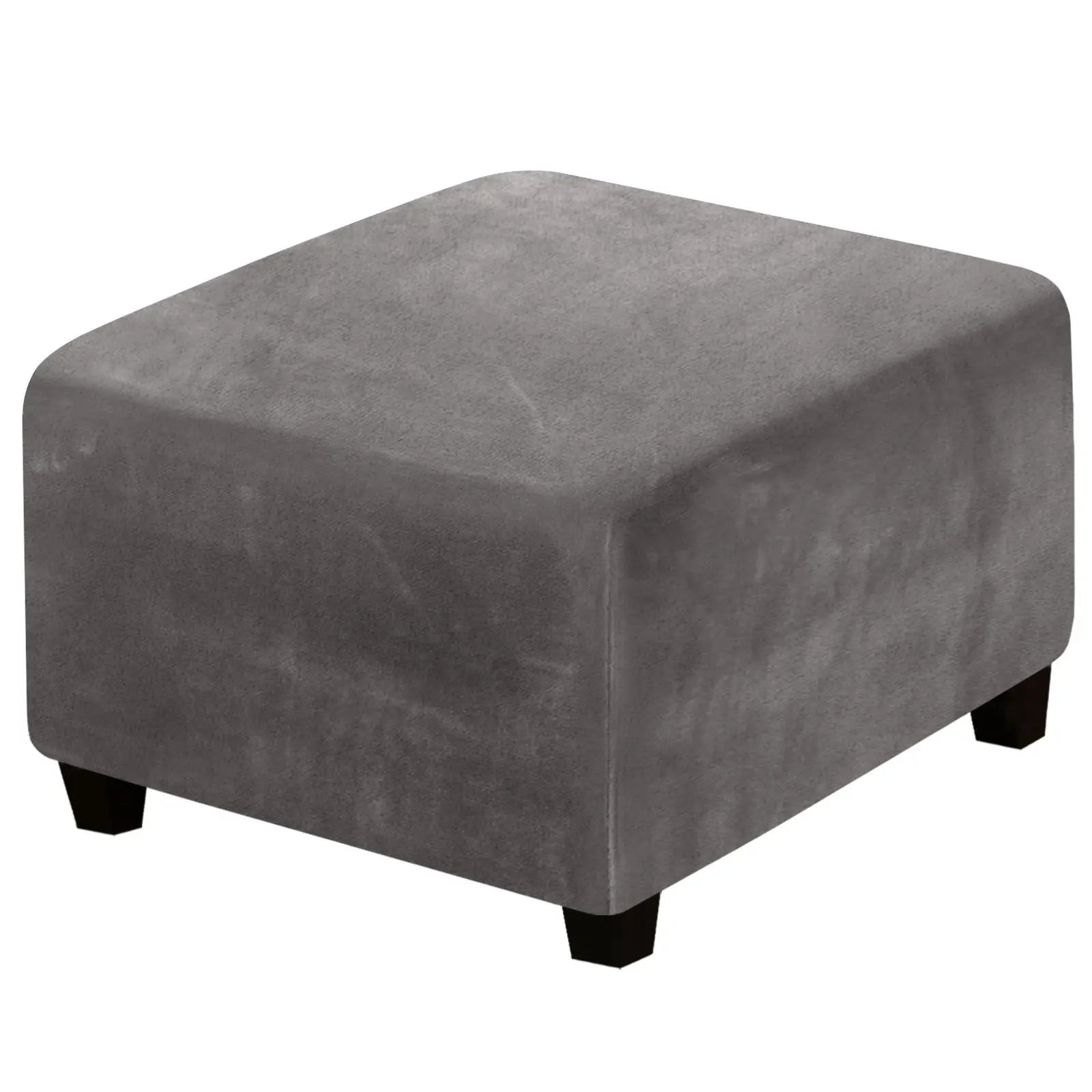 Housse de Banquette Velours AZUR Grey-Sofa Cover