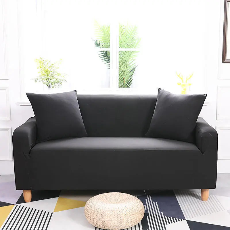 Housse de Canapé Extensible STRETCHY Black-45x45cm pillow core