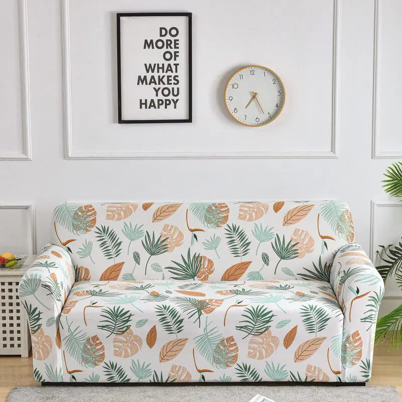 Housse de Canapé Extensible GEOFORM Fallen Leaves-190to230 Three seat