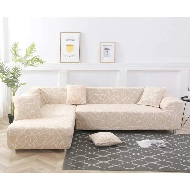Housse de Canapé Extensible LORNA Yellow-190to 230cm