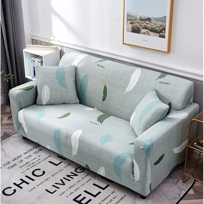 Housse de Canapé Extensible LORNA Cyan-145to 185cm
