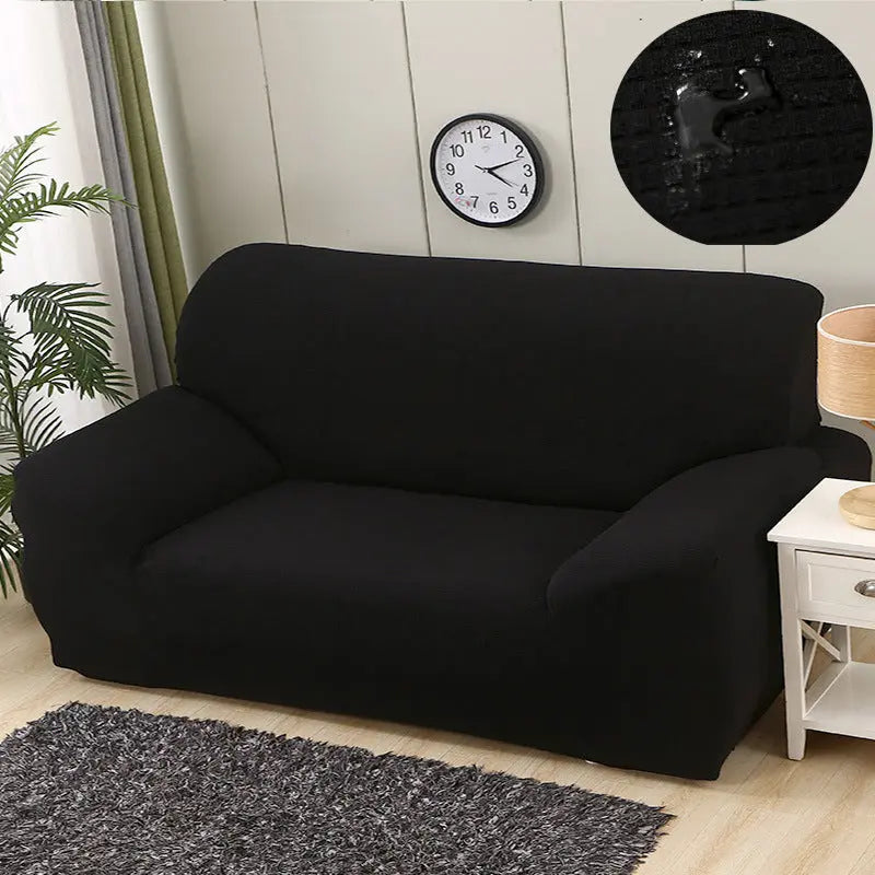 Housse de Canapé Imperméable SOFITA Black-Three people
