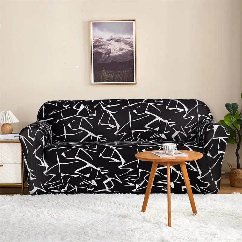 Housse de Canapé Imprimée ELASTIK Ink Dyeing-For Four Person Sofa