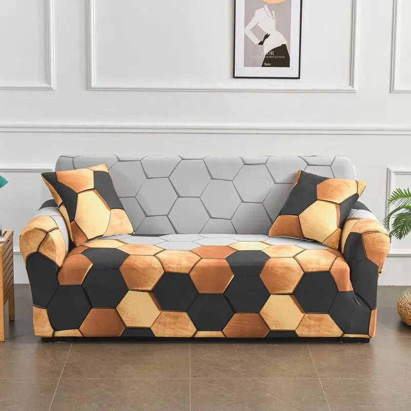 Housse de Canapé Imprimée SILOTEX Art Plaid-Single Seat