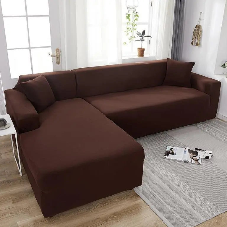 Housse de Canapé Moderne INCLUSIM Dark brown-235x300cm