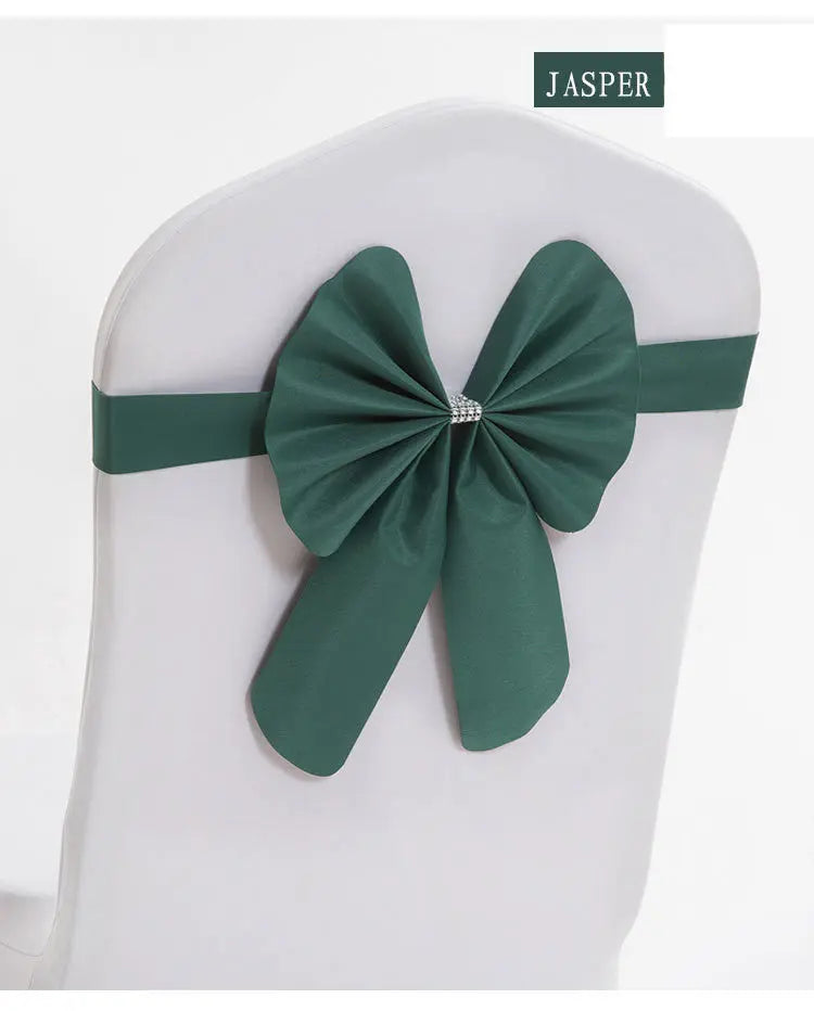 Housse de Chaise Mariage Élégante FLORINA Dark grenn