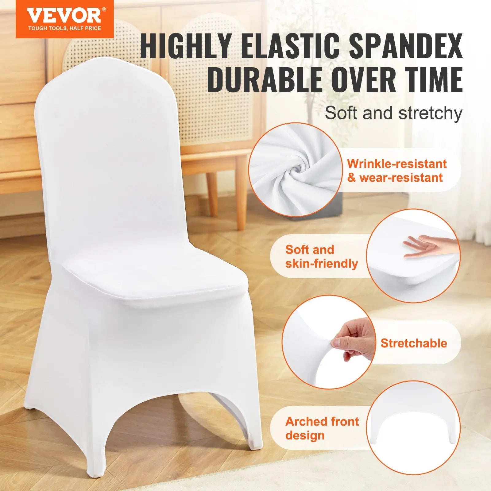 Housse de Chaise Spandex Arched CIRNOX