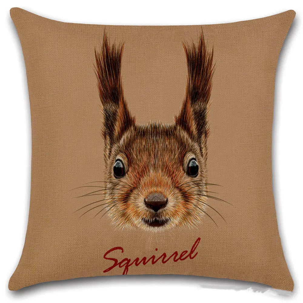 Housse de Coussin Animal Nordique LINNO Style15-45x45cm